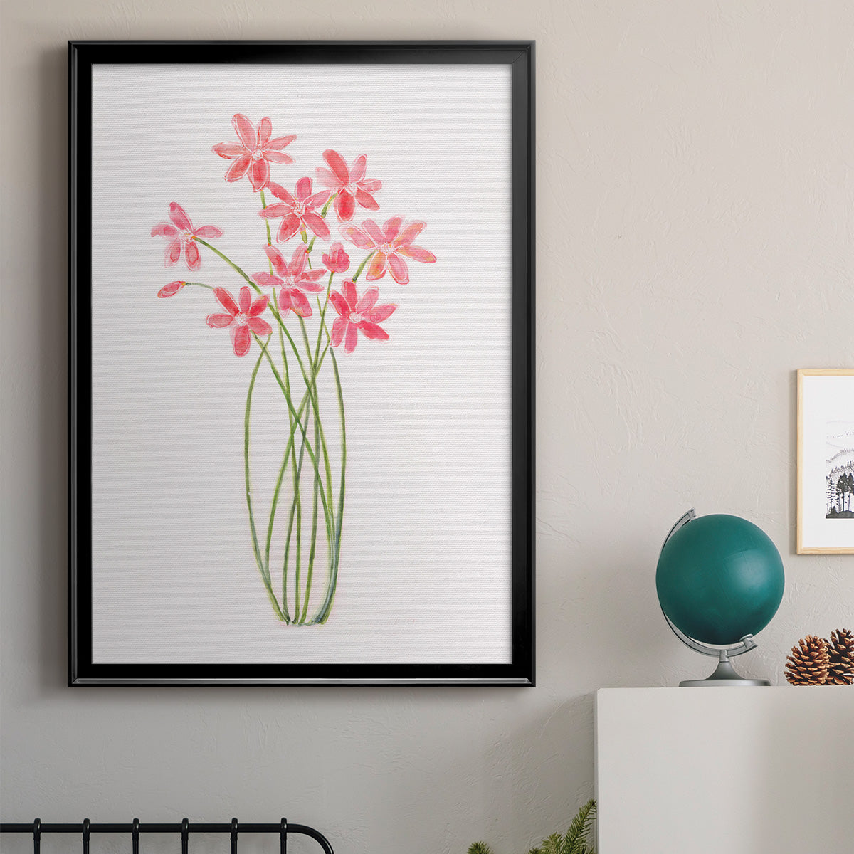 Intertwined Bouquet II - Modern Framed Canvas Print