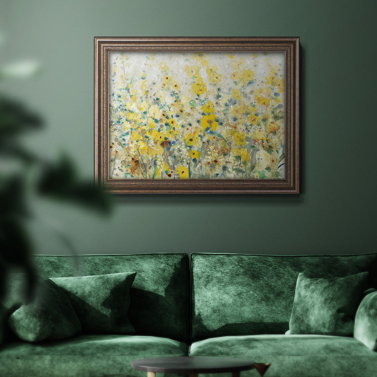 Cheerful Garden II Premium Framed Canvas- Ready to Hang