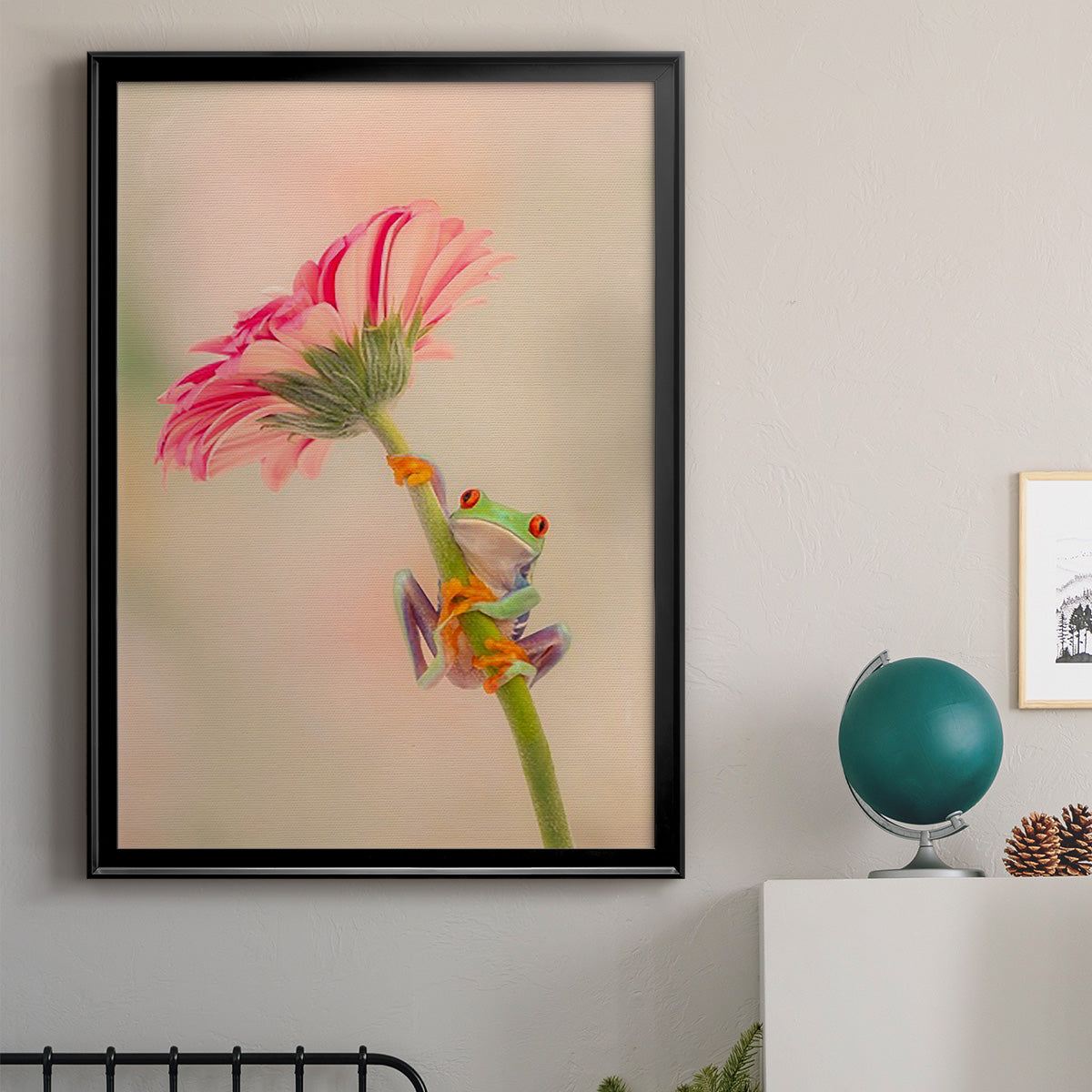 Hanging On I - Modern Framed Canvas Print