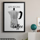Begins After Coffee - Modern Framed Canvas Print