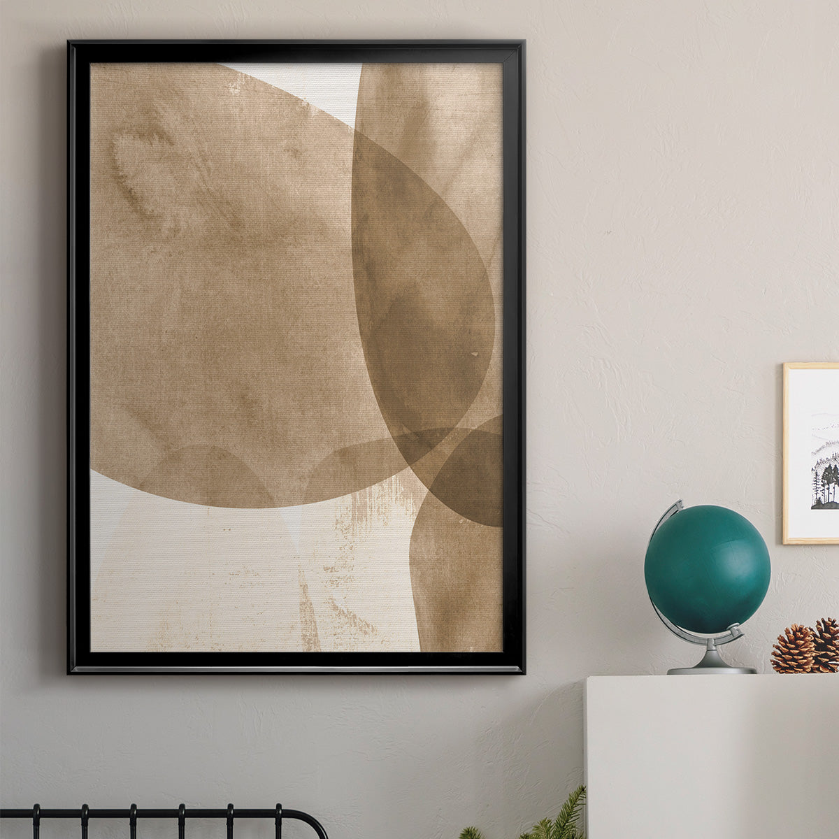 Neutral Object I - Modern Framed Canvas Print