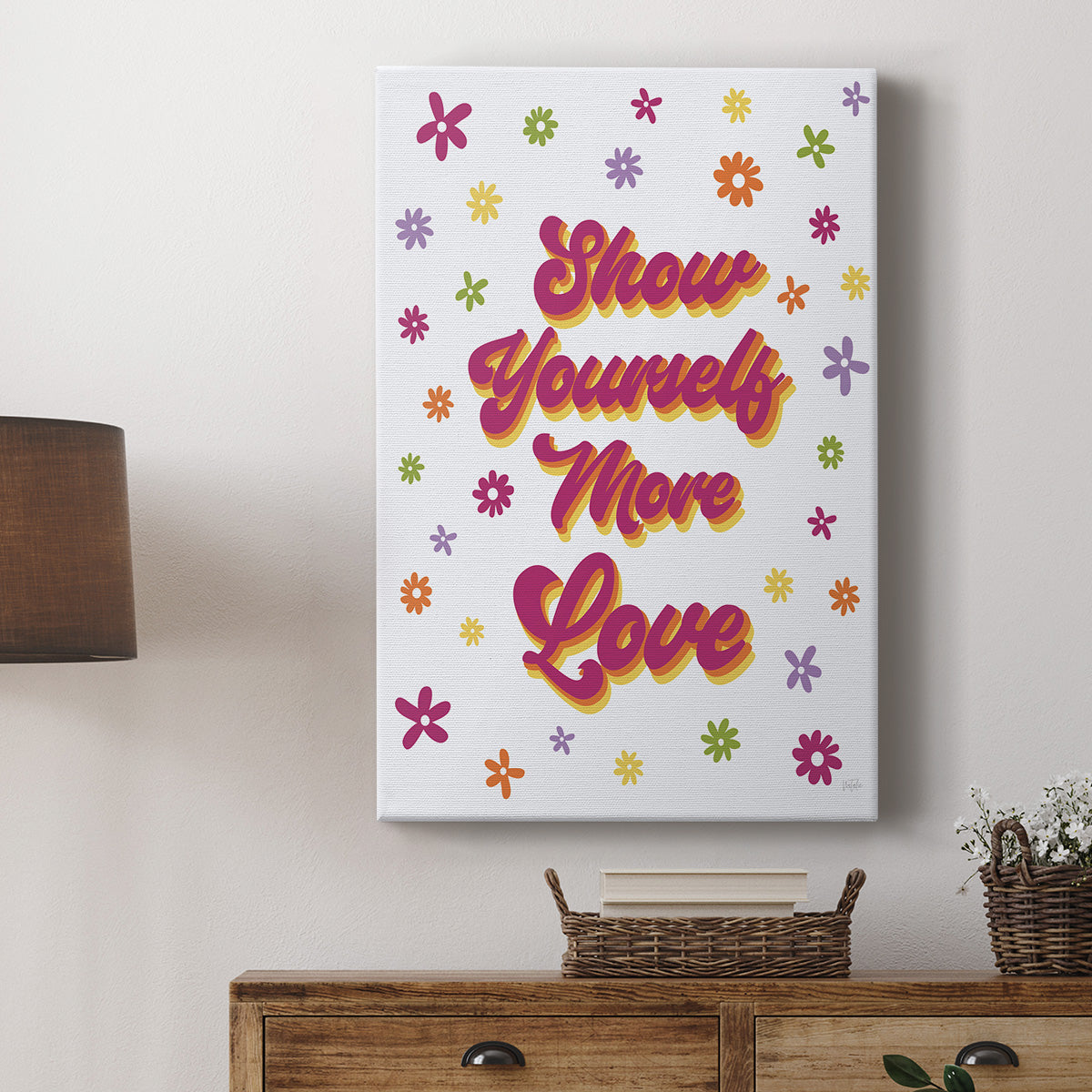 Show Yourself More Love Premium Gallery Wrapped Canvas - Ready to Hang