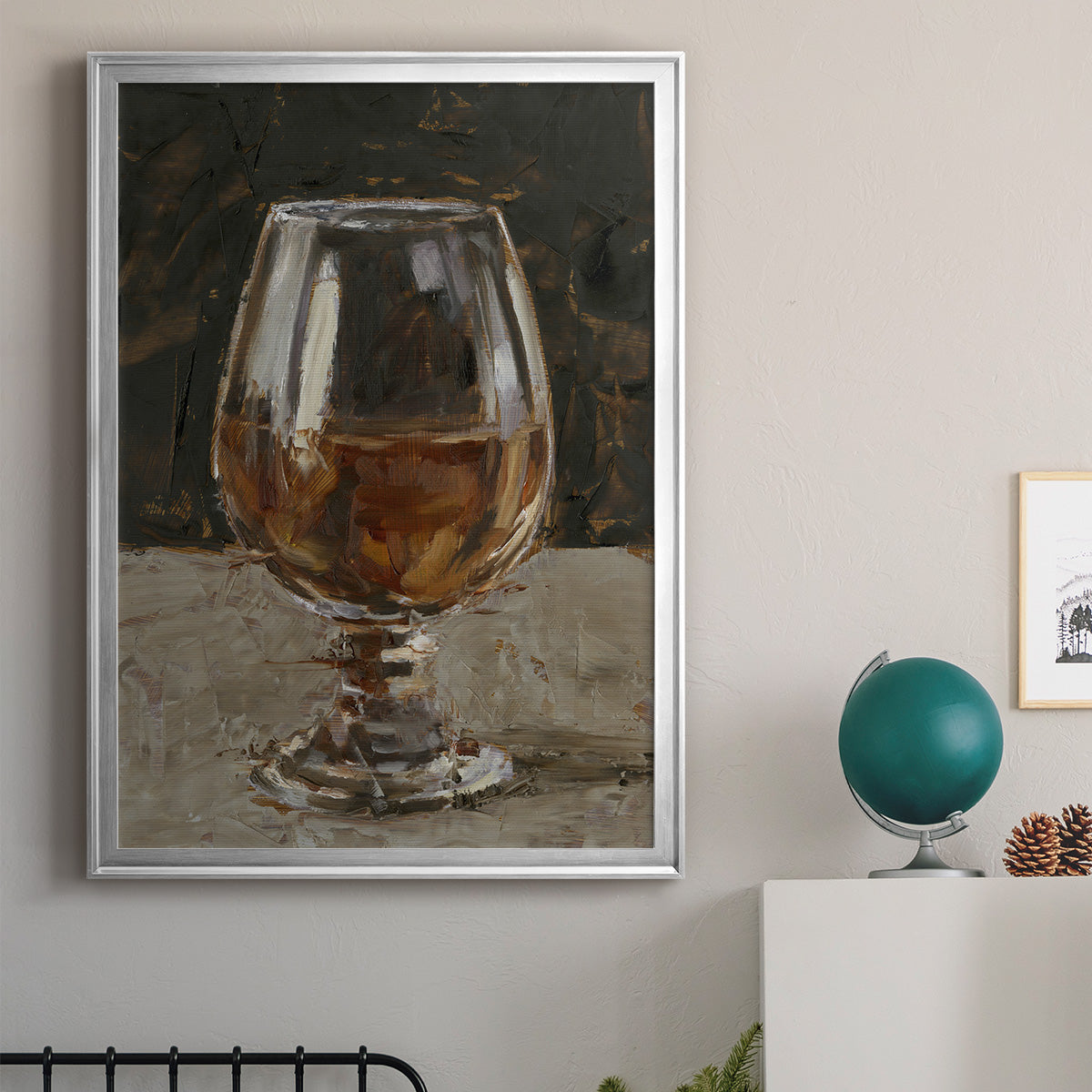 The Hard Stuff III - Modern Framed Canvas Print