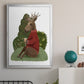 Latte Moose in Sweater - Modern Framed Canvas Print