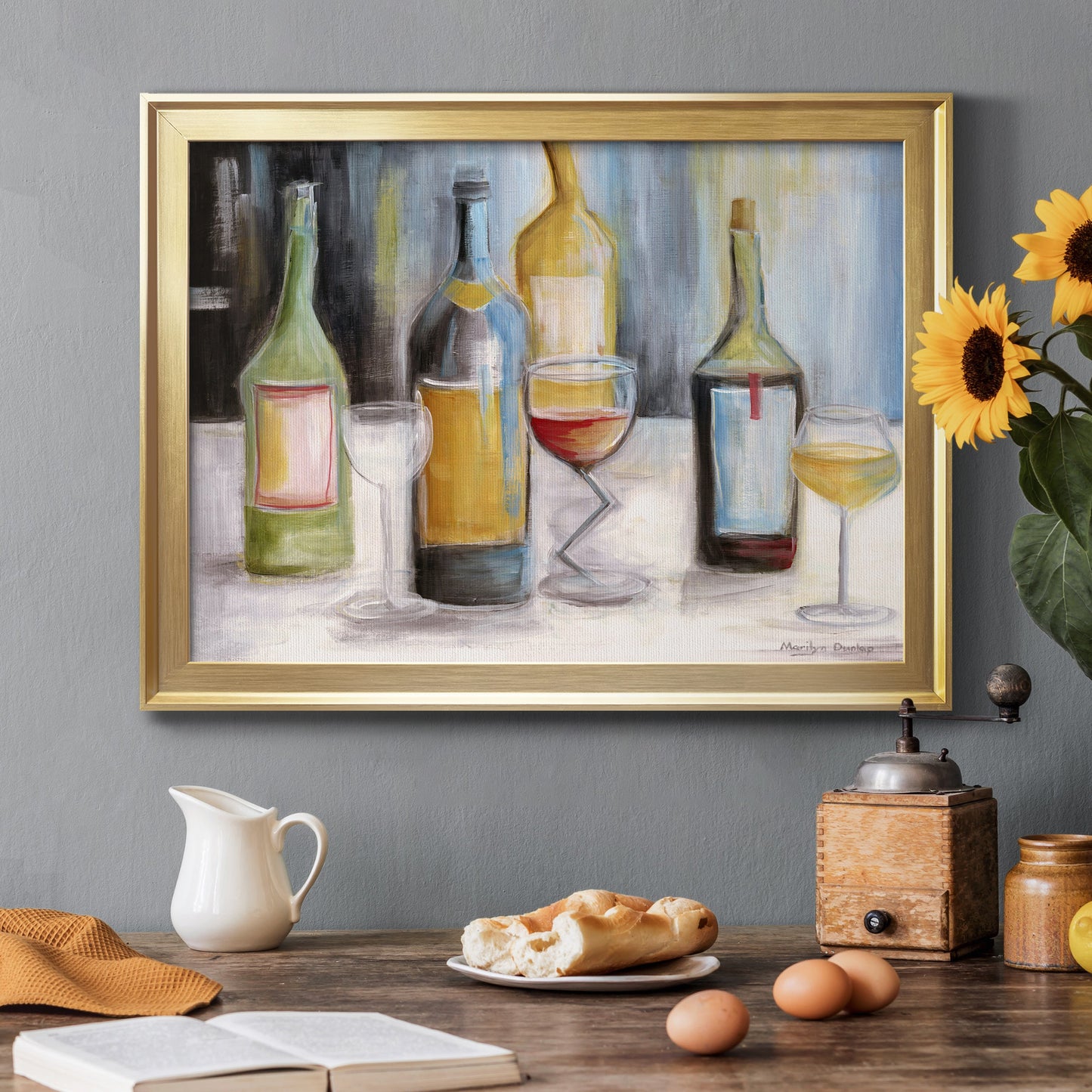 Wine Tasting Premium Classic Framed Canvas - Ready to Hang