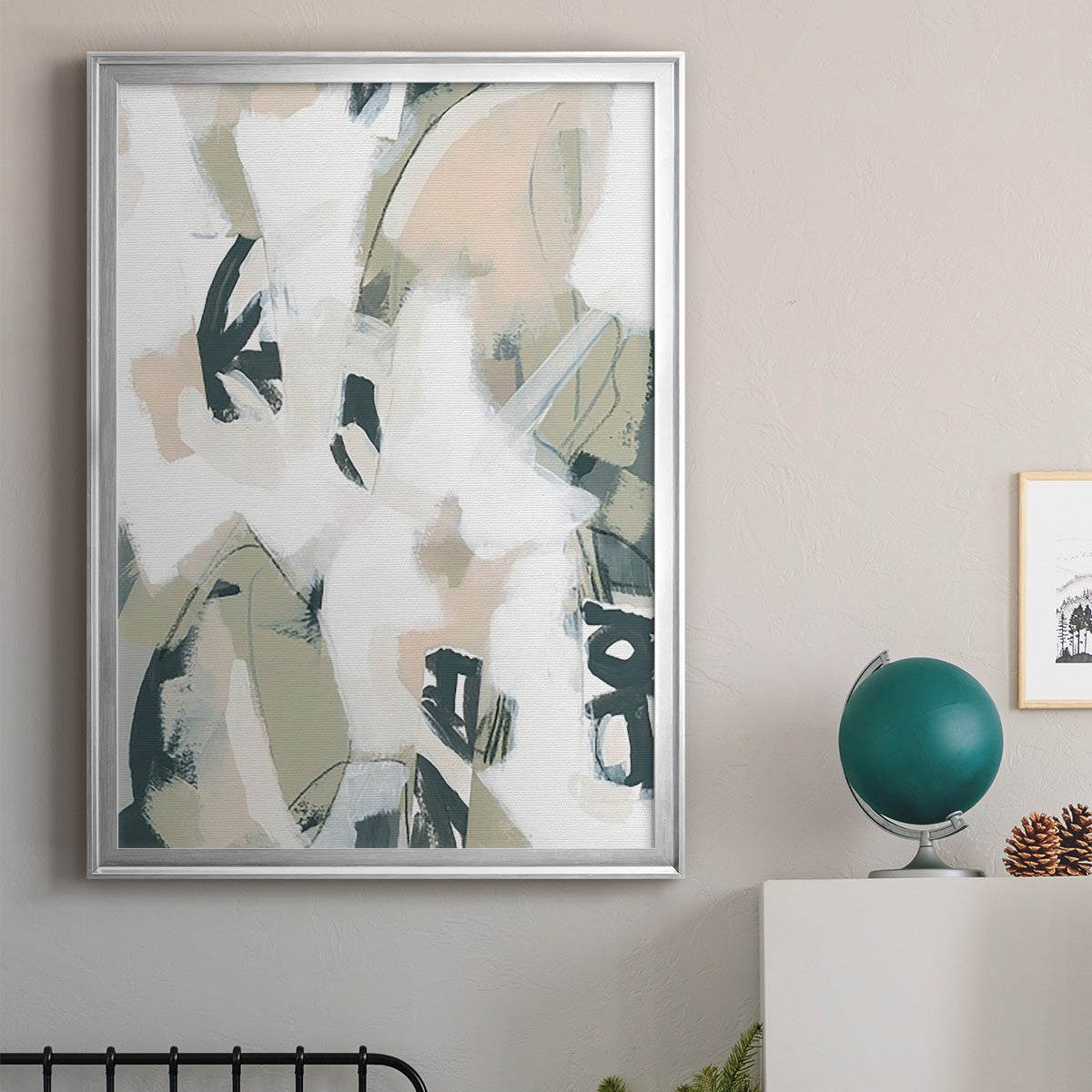 Sumi Storm I - Modern Framed Canvas Print