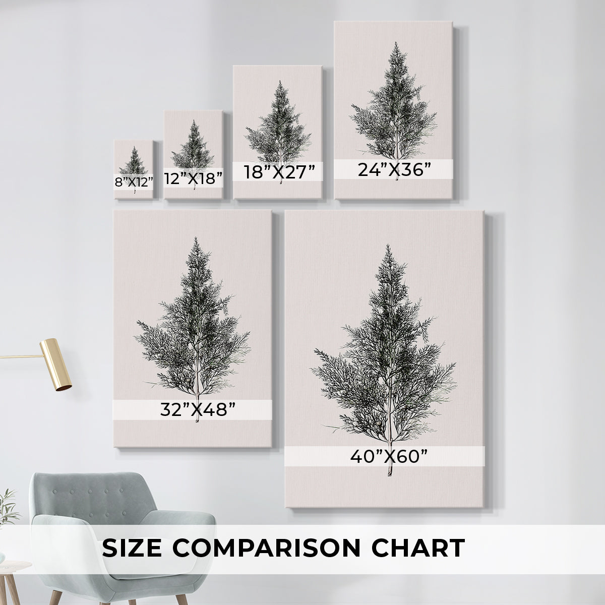 Silver Blessing of Pines - Canvas Art Print