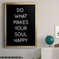 Soul Happy - Modern Framed Canvas Print