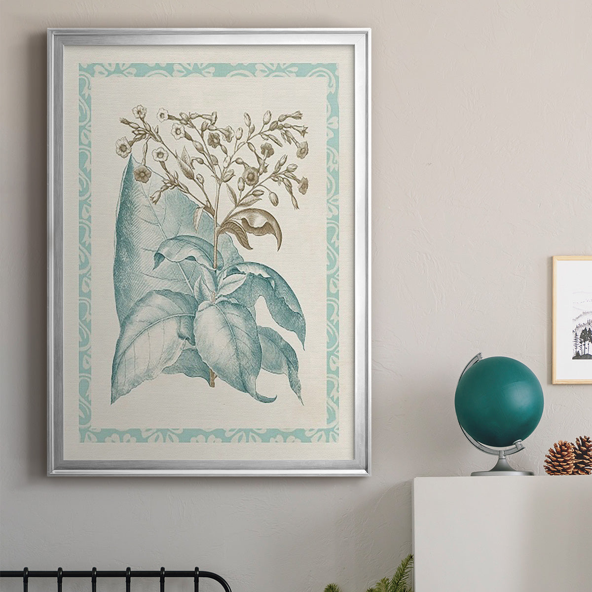 Willow Blue Besler I - Modern Framed Canvas Print