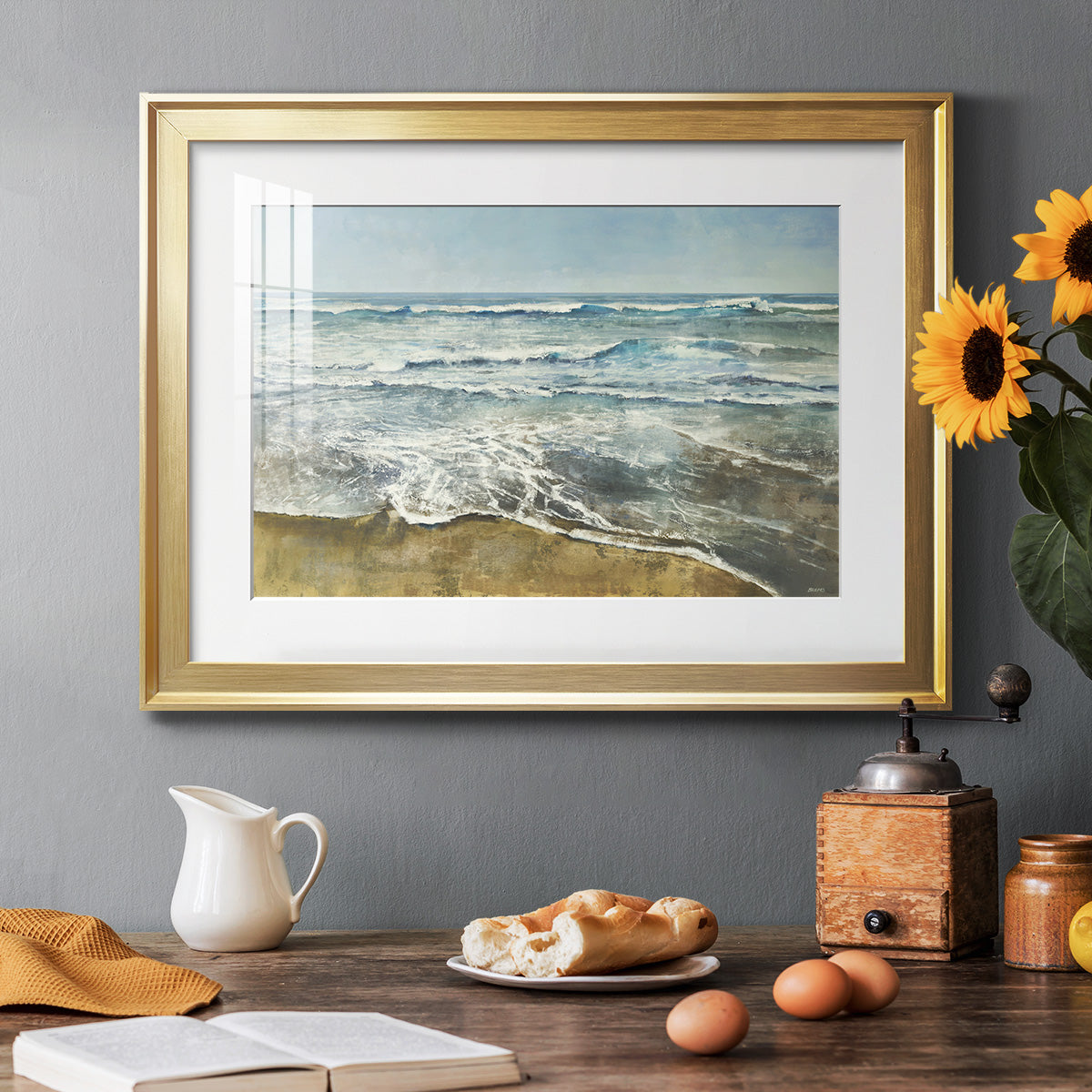 BEACHCOMBING Premium Framed Print - Ready to Hang