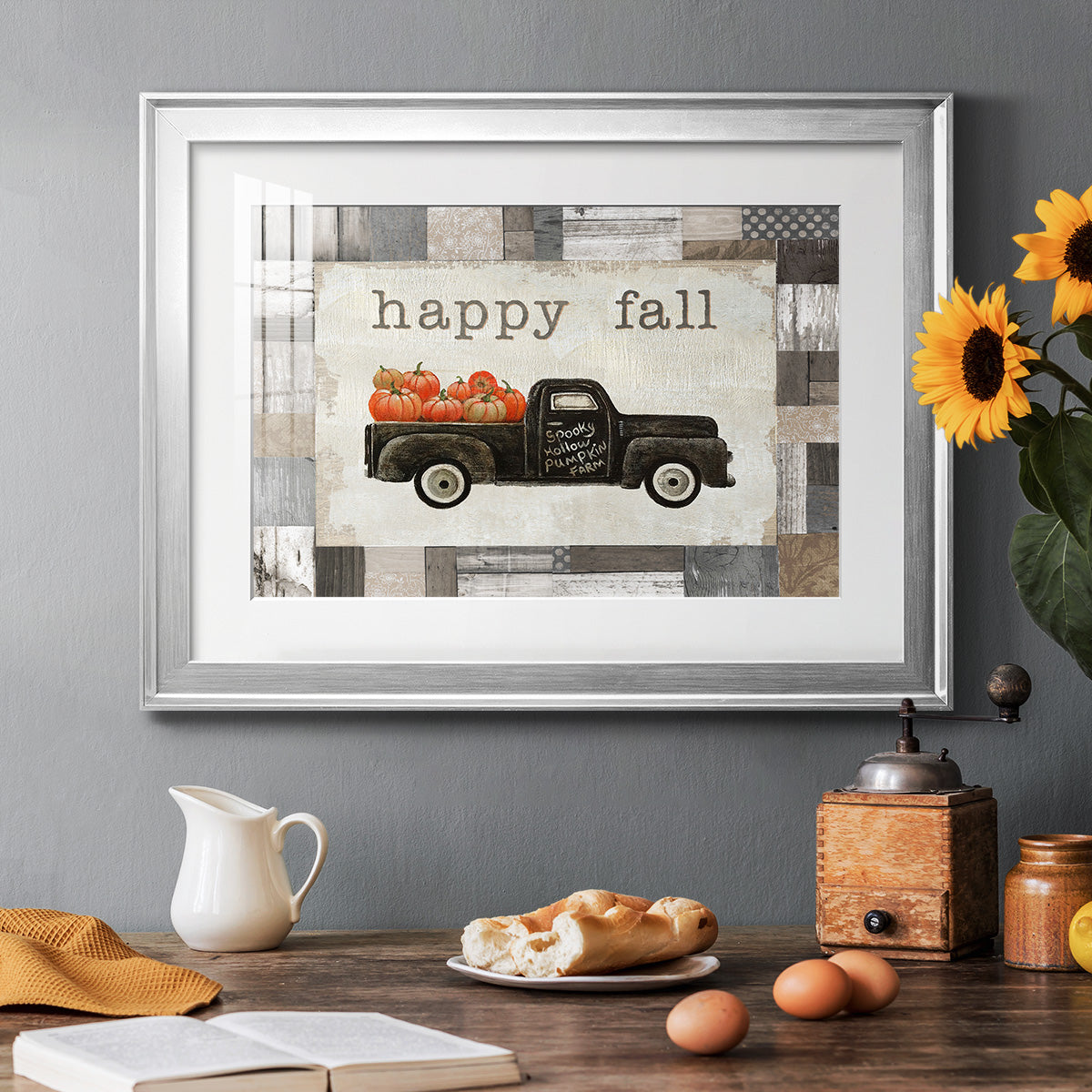 Spooky Hollow Farm - Modern Framed Art Print