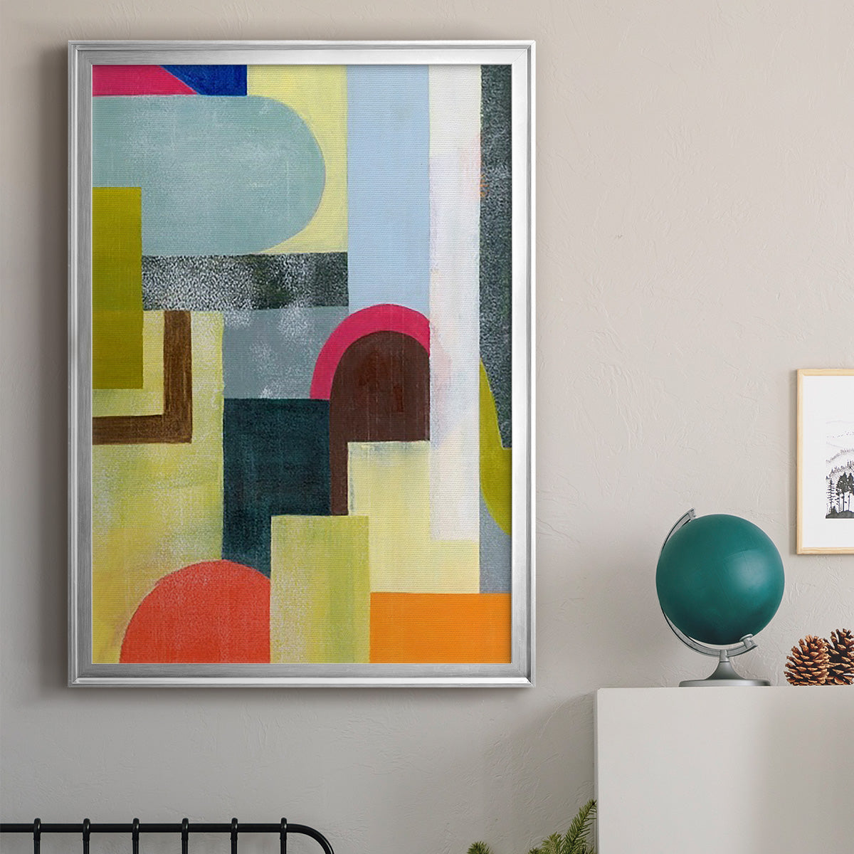 City of Rainbows I - Modern Framed Canvas Print