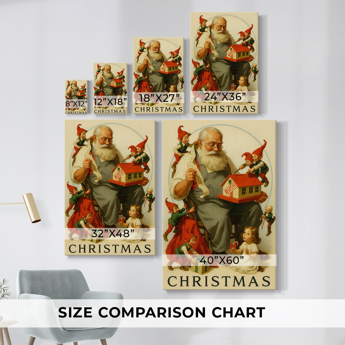 Twilight of Tinsel-Gold Dusk - Canvas Art Print