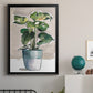 Potted Houseplant II - Modern Framed Canvas Print