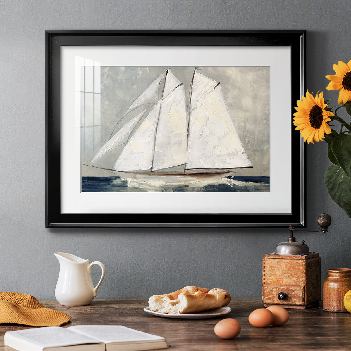 Setting Sail - Modern Framed Art Print