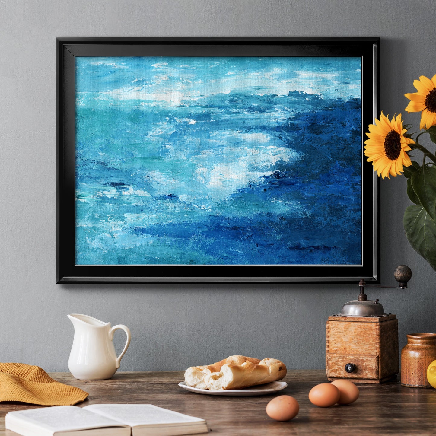 Crashing Waves II Premium Classic Framed Canvas - Ready to Hang