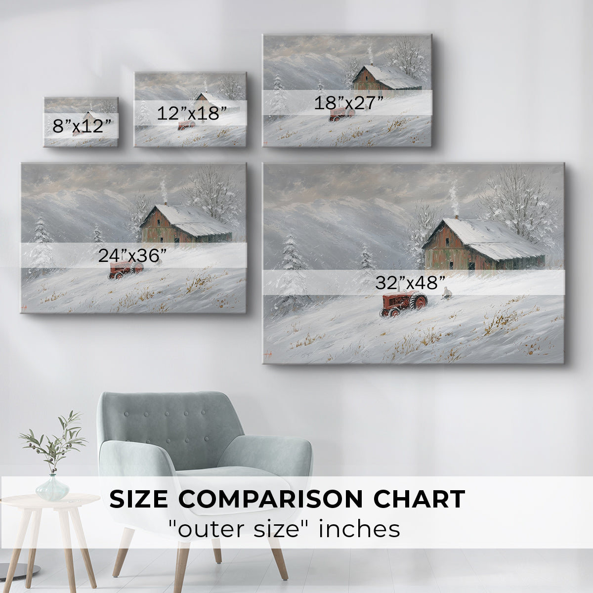 Icicles of Frostlit Serenade - Canvas Art Print