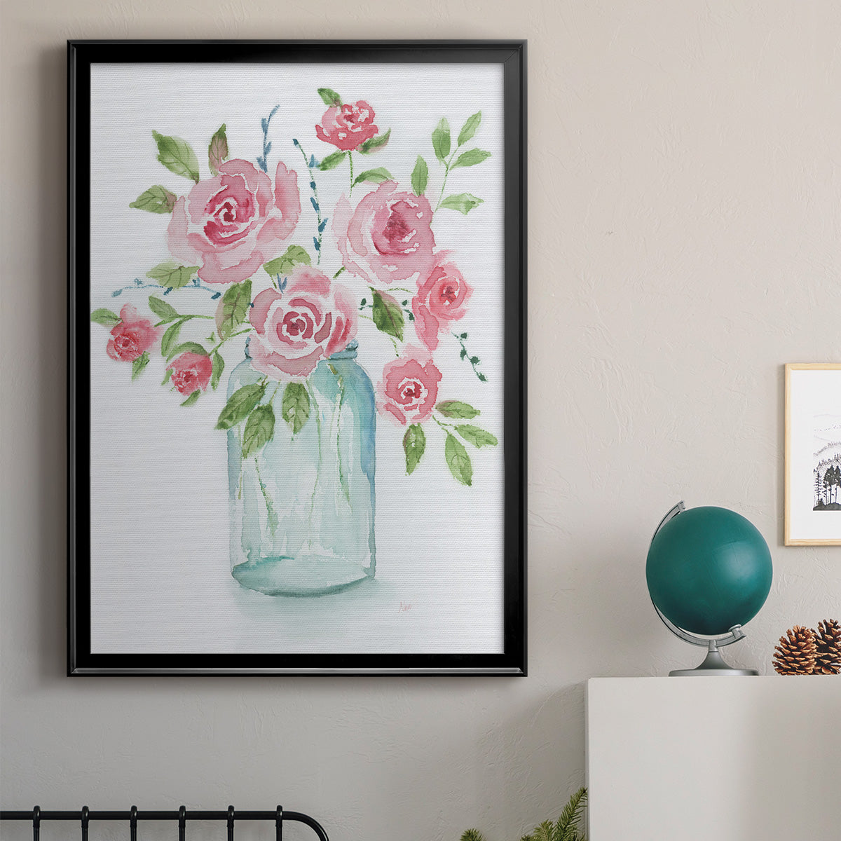 Adorable II - Modern Framed Canvas Print