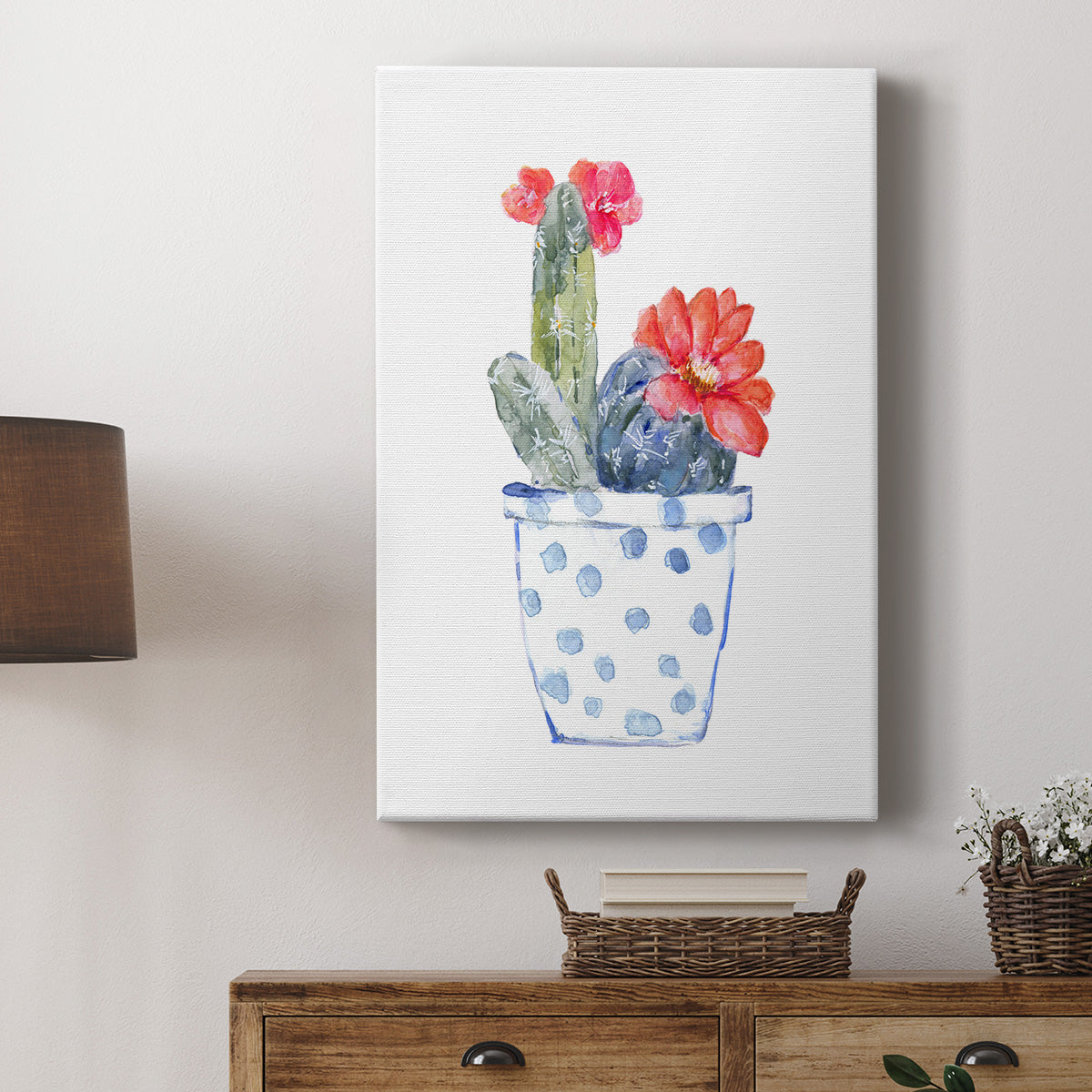 Cactus and Succulent Blooms II - Canvas Art Print