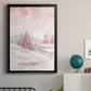 Blush Winter - Modern Framed Canvas Print