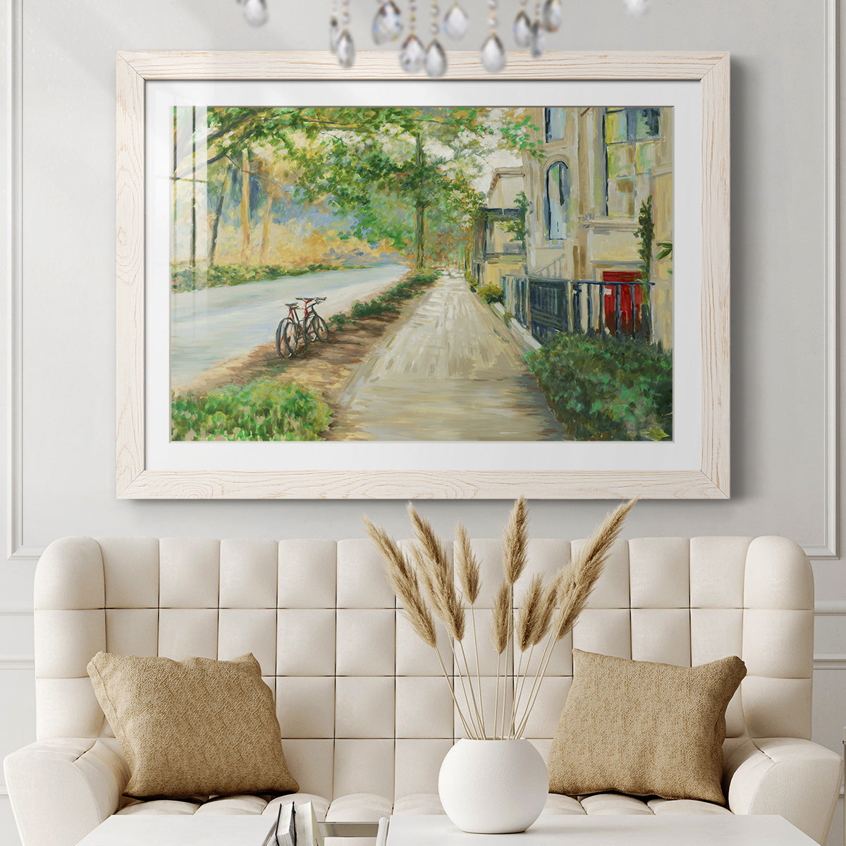 Sunny Side Of The Street - Barnwood Framed Art Print