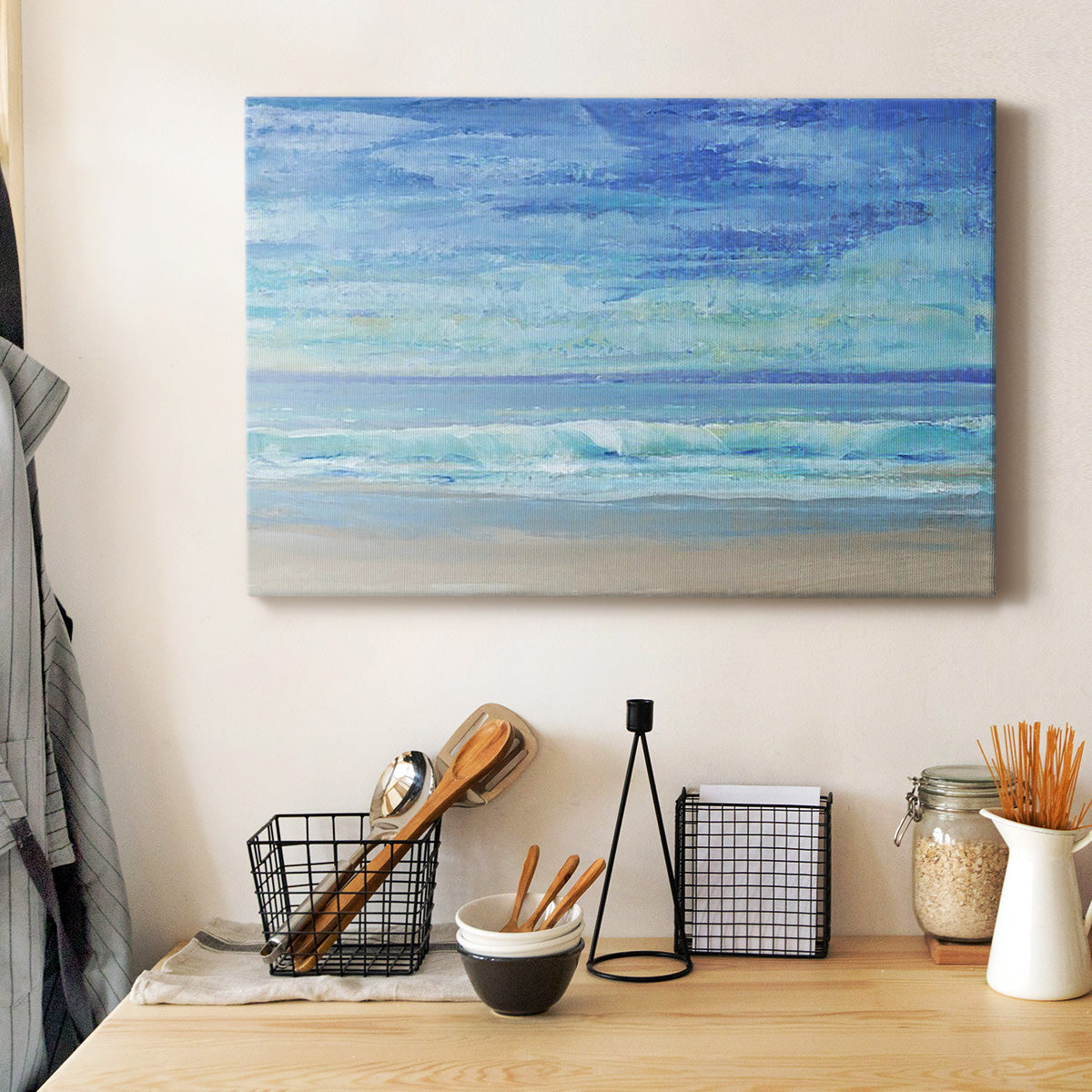 Rolling Surf I Premium Gallery Wrapped Canvas - Ready to Hang