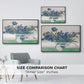 Irises, 1890 - Floater Framed Canvas Print