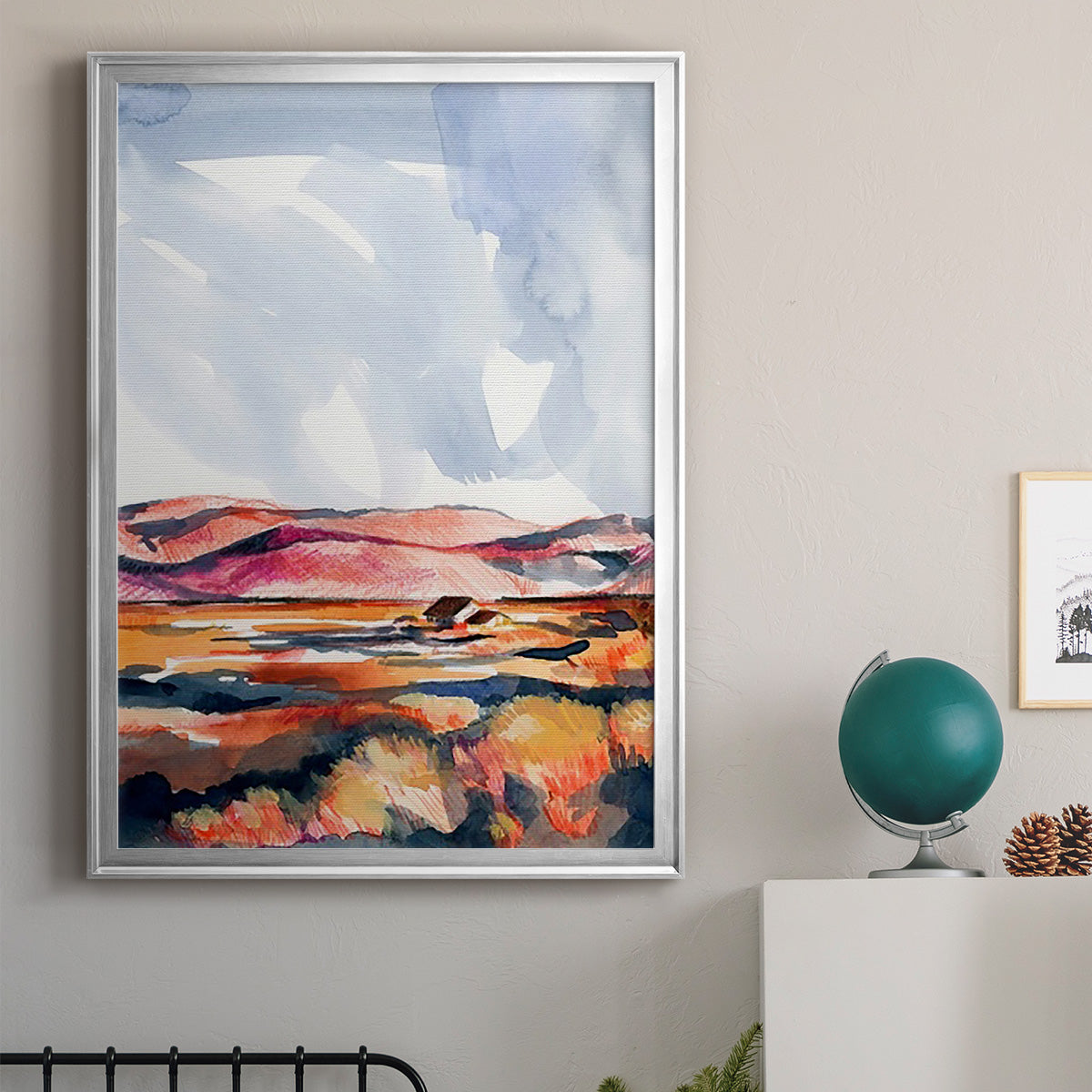 Chromatic Landscapes I - Modern Framed Canvas Print