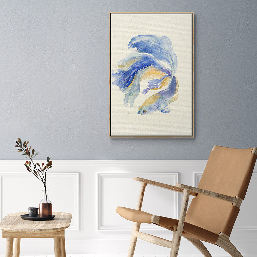 Betta II - Framed Premium Gallery Wrapped Canvas L Frame - Ready to Hang