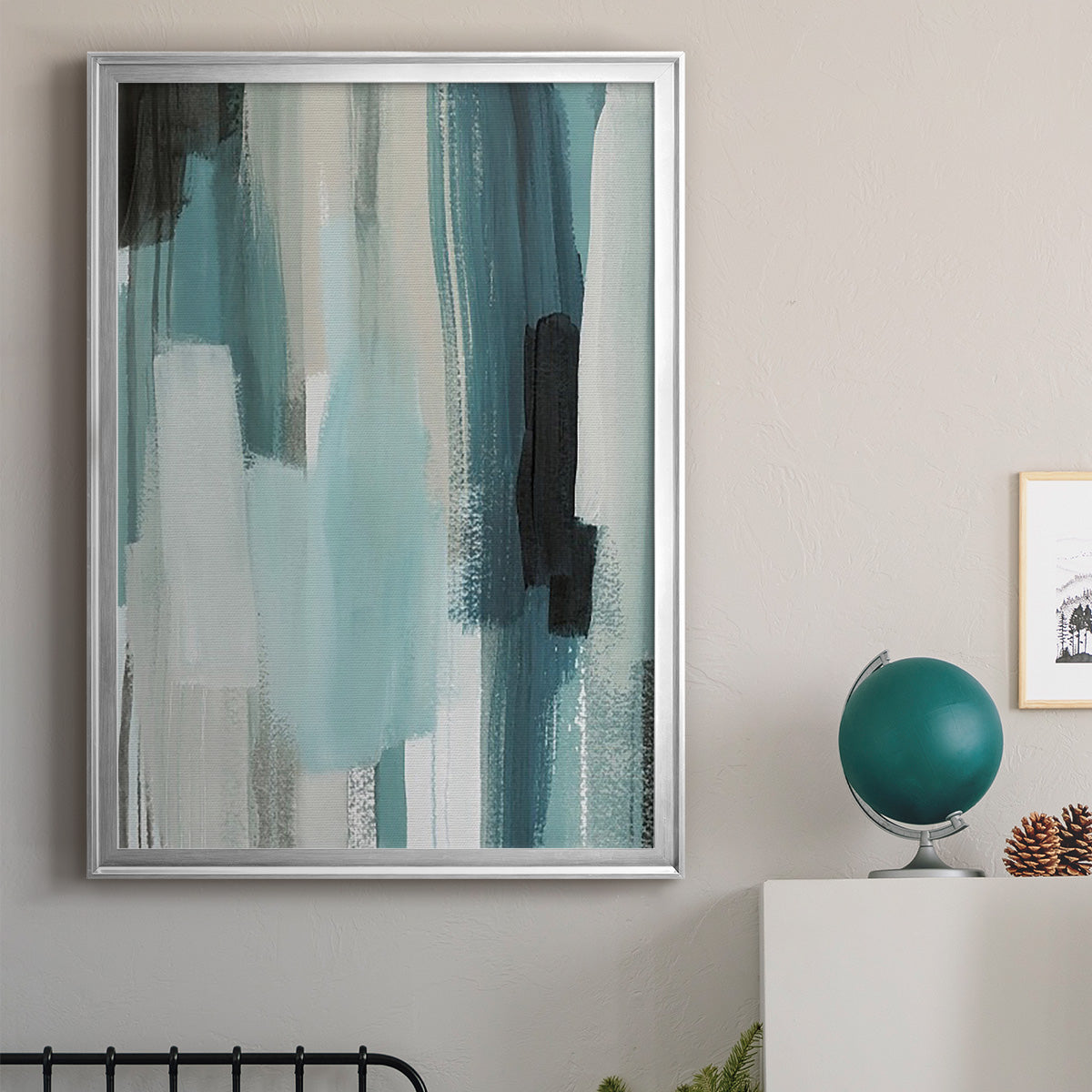 Scribe Shore II - Modern Framed Canvas Print