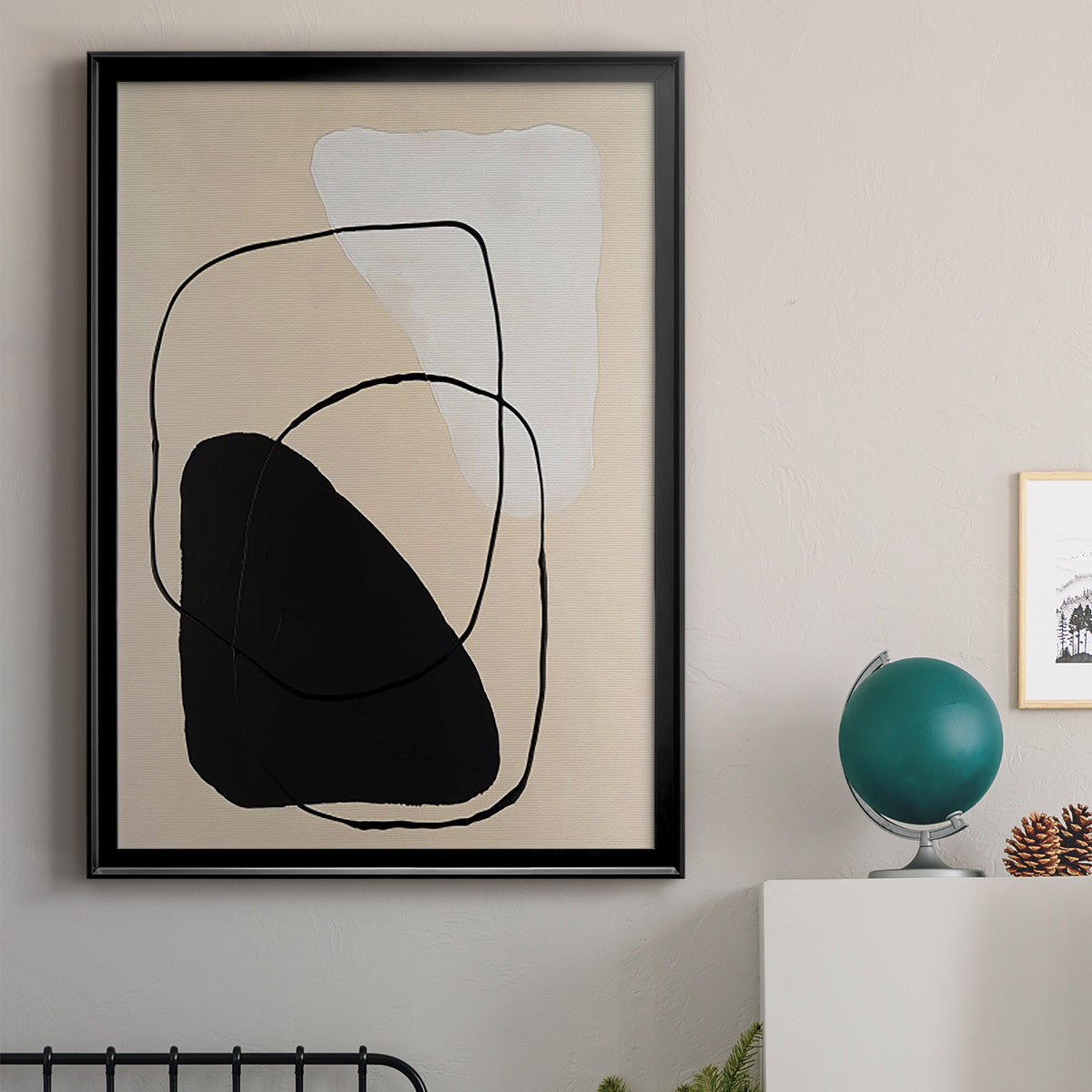 Avant Mod II - Modern Framed Canvas Print
