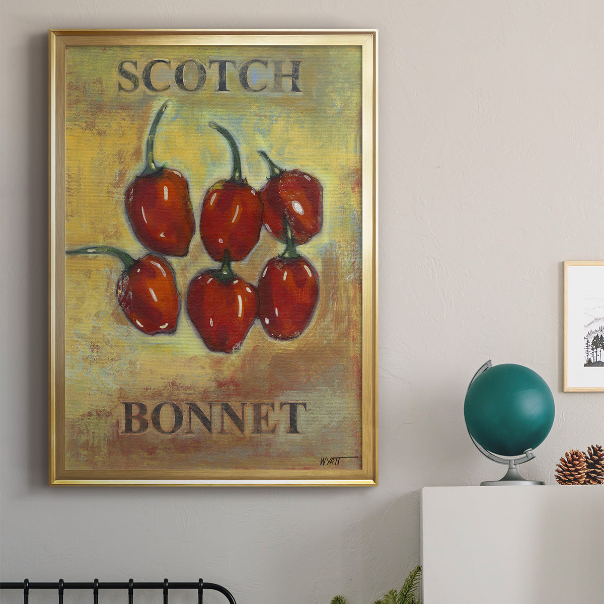 Scotch Bonnet - Modern Framed Canvas Print