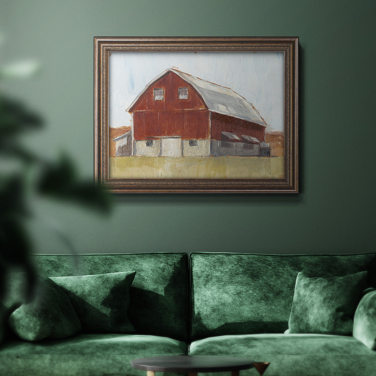 Rustic Red Barn II Premium Framed Canvas- Ready to Hang