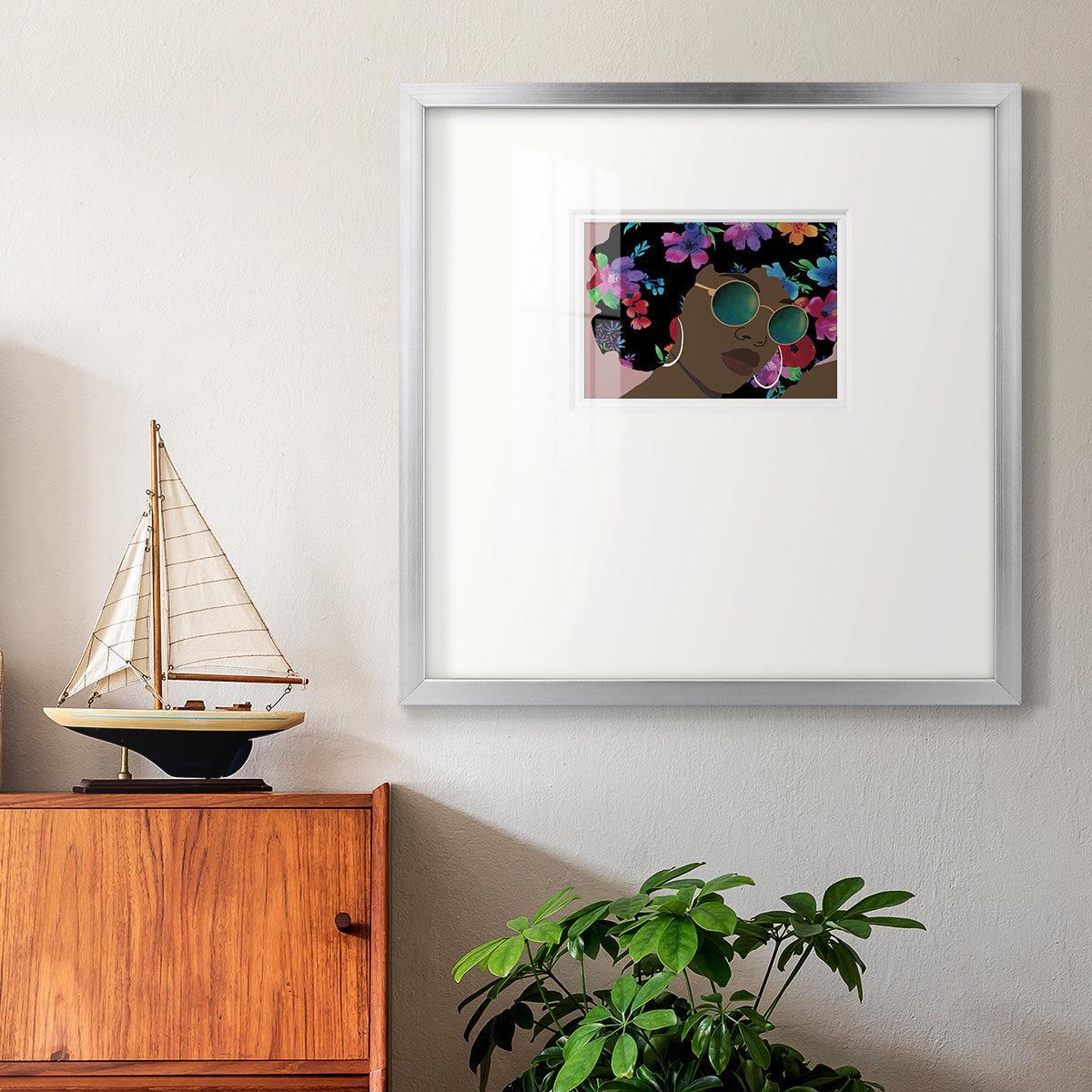 Butterfly Diva II Premium Framed Print Double Matboard