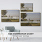 Village Landscape with Church, 1891 - Floater Framed Canvas Print