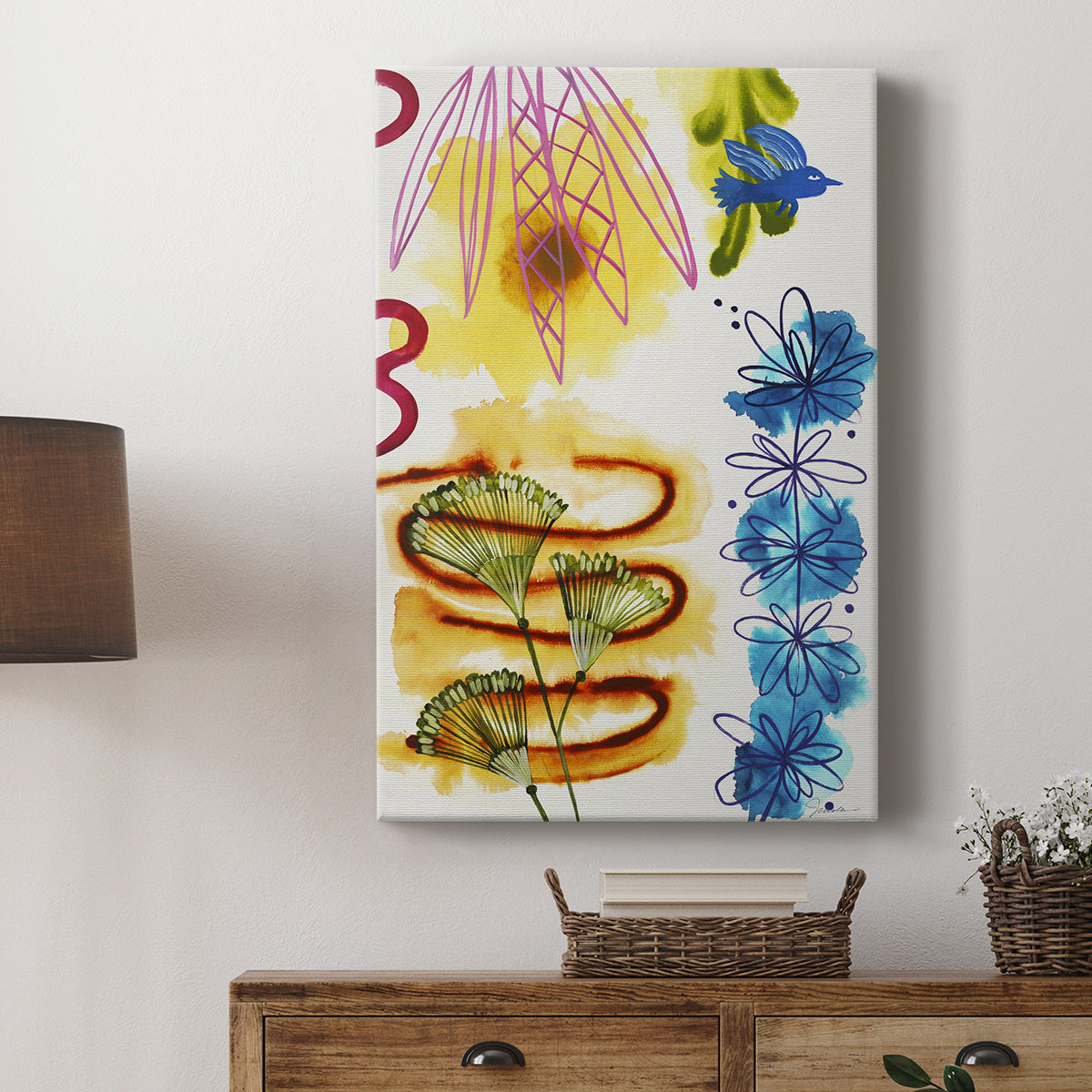 Flower Power I Premium Gallery Wrapped Canvas - Ready to Hang