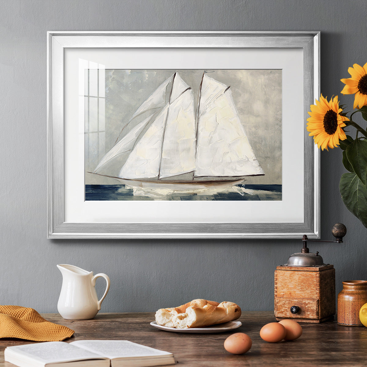 Setting Sail - Modern Framed Art Print