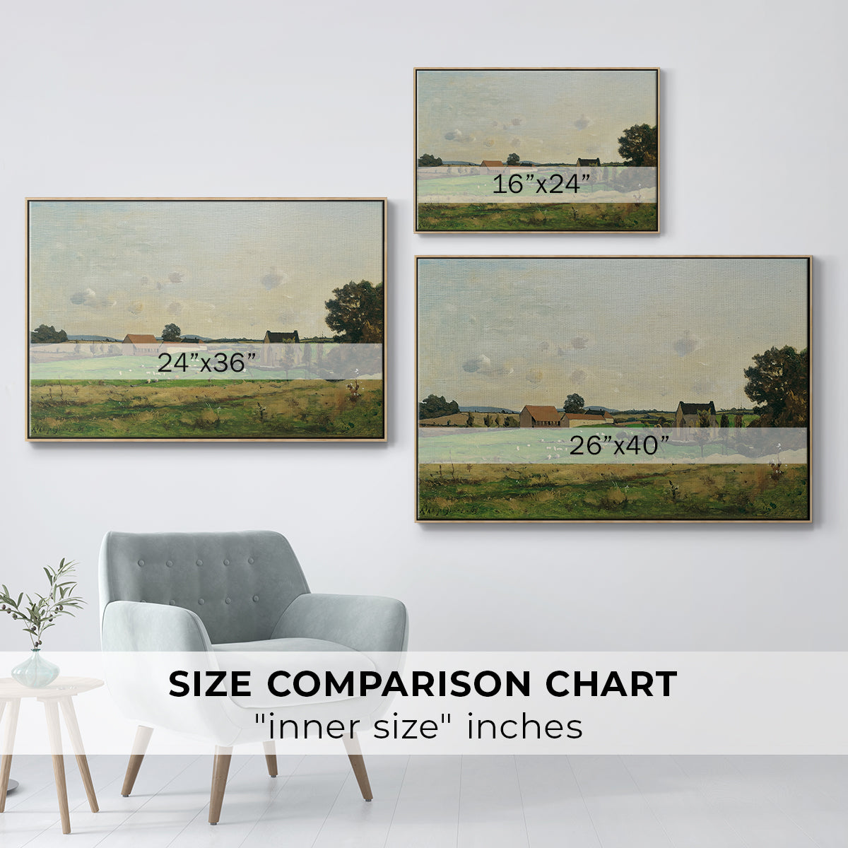 The Saulce Estate, 1869 - Floater Framed Canvas Print