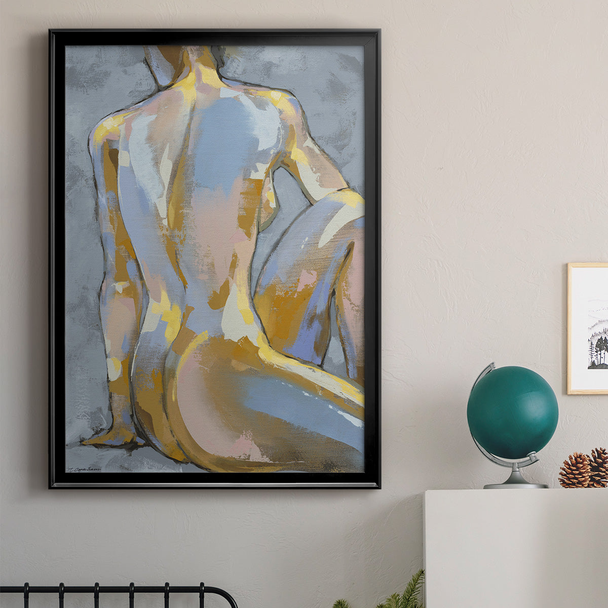Grey Maiden II -  Framed Canvas Print
