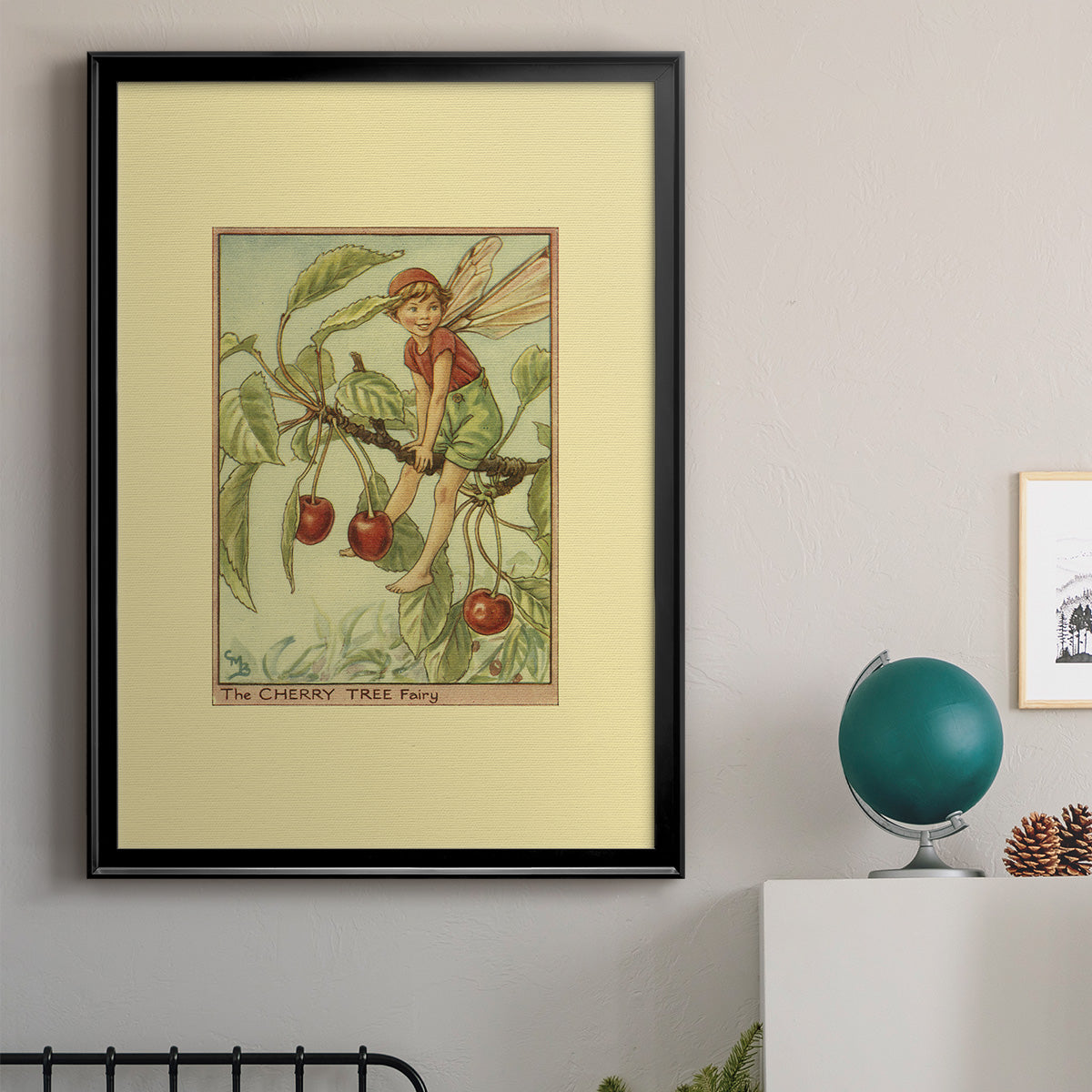 The Cherry Tree Fairy - Modern Framed Canvas Print