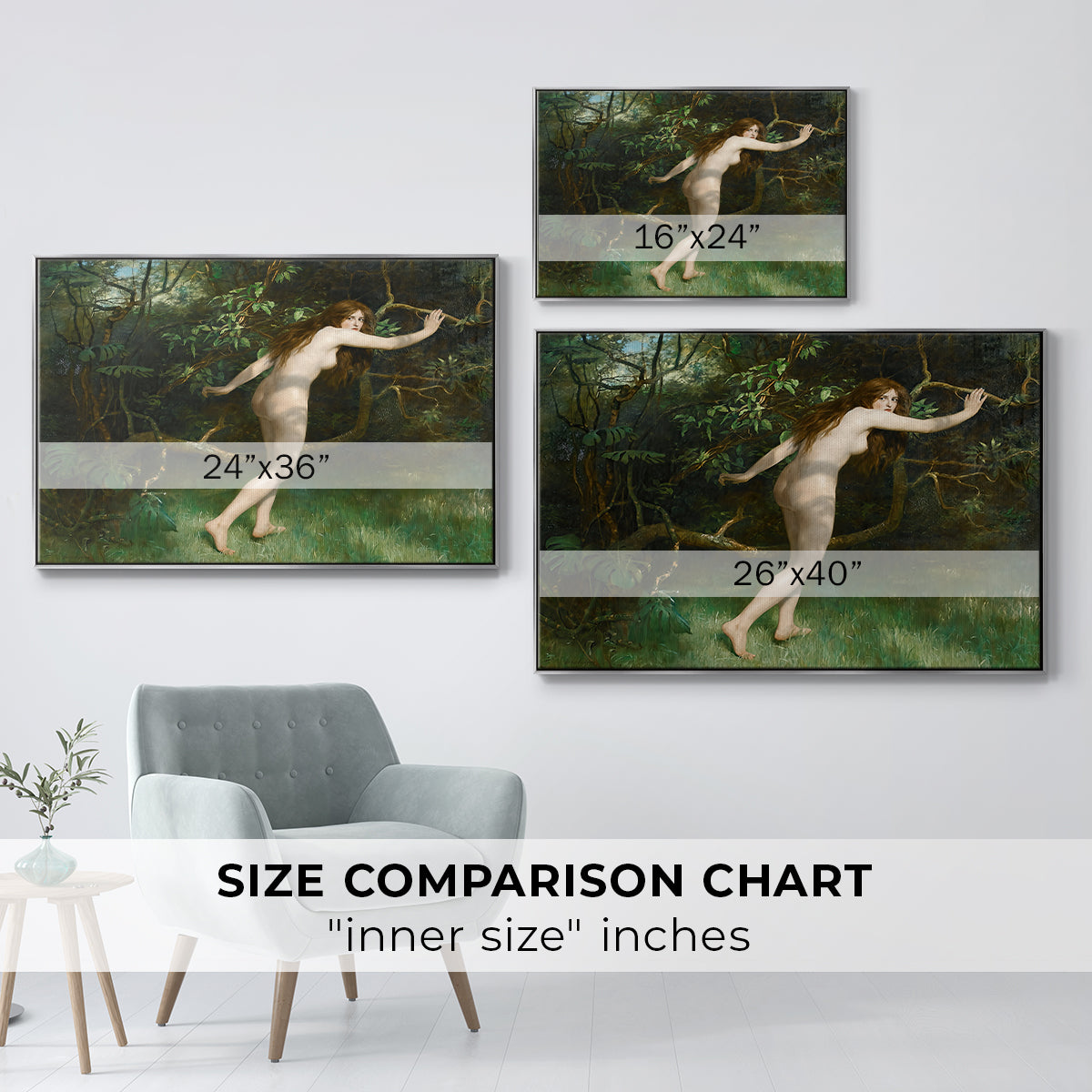 Eve, 1911 - Floater Framed Canvas Print