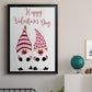 Valentines Gnomes - Modern Framed Canvas Print