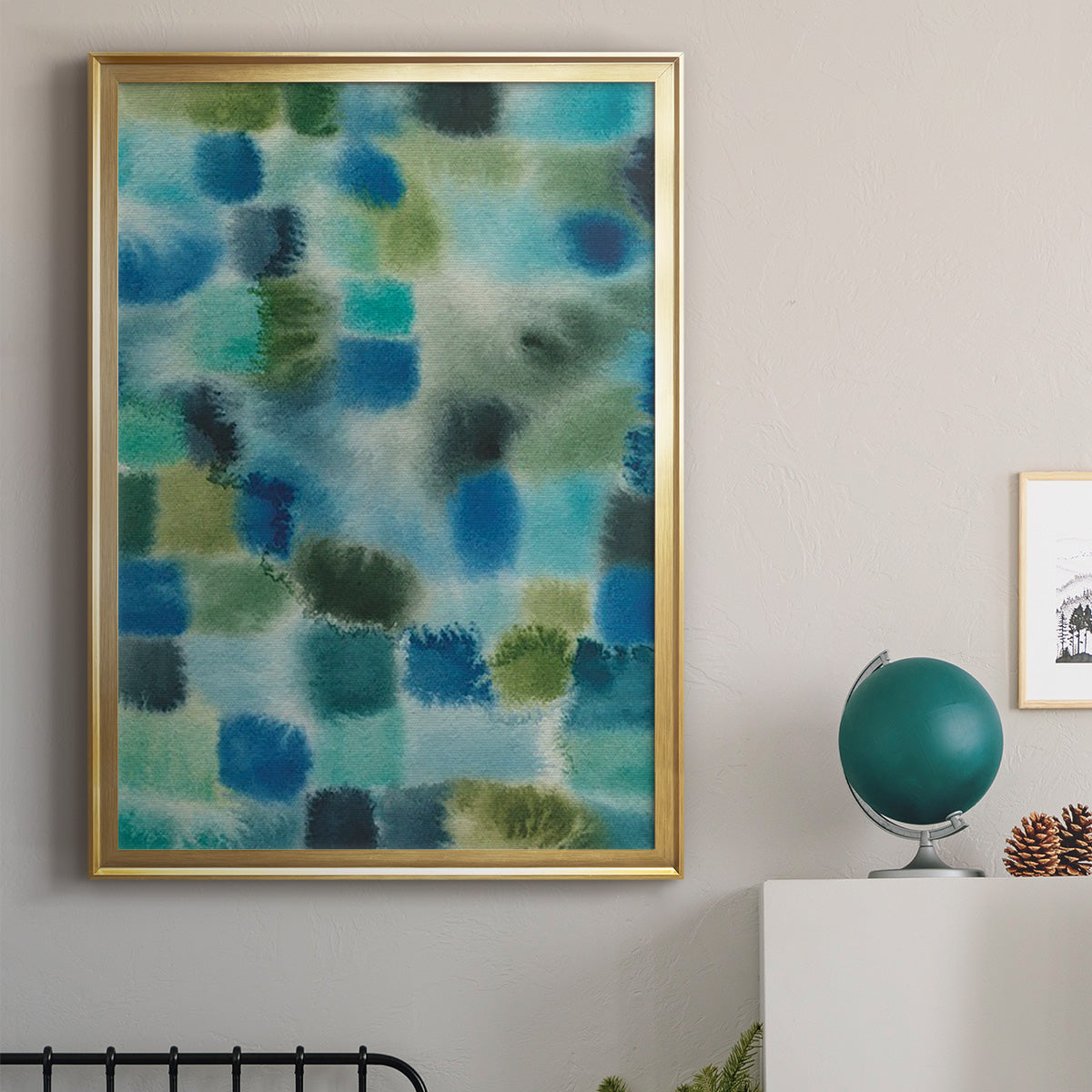 Earthy Plexus I - Modern Framed Canvas Print