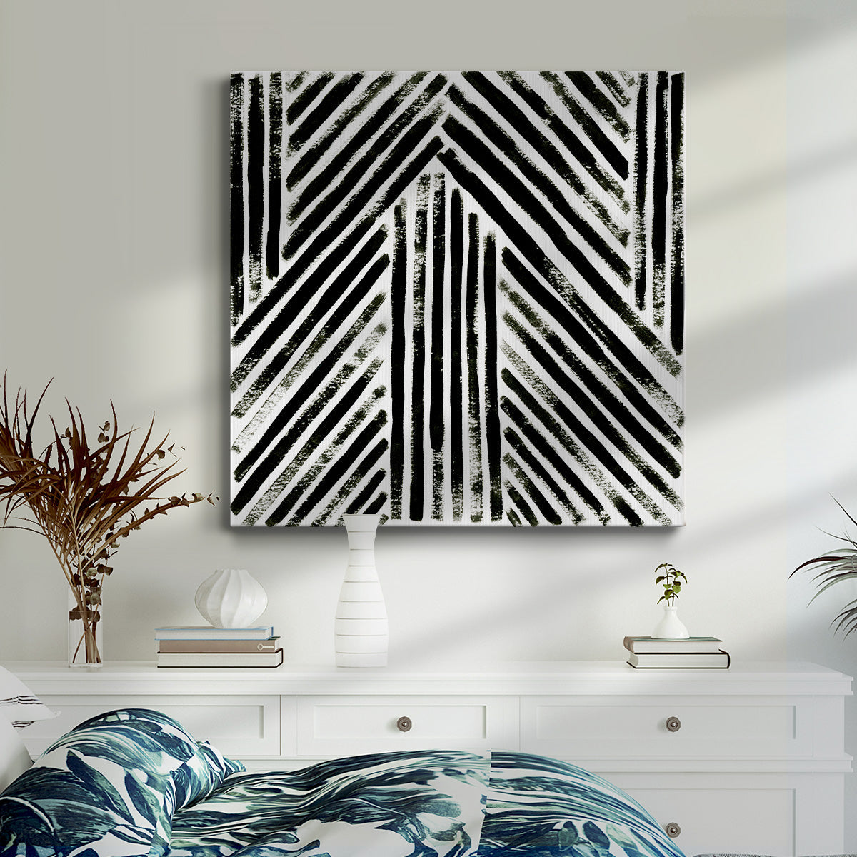 Concentric Ink II - Canvas Art Print