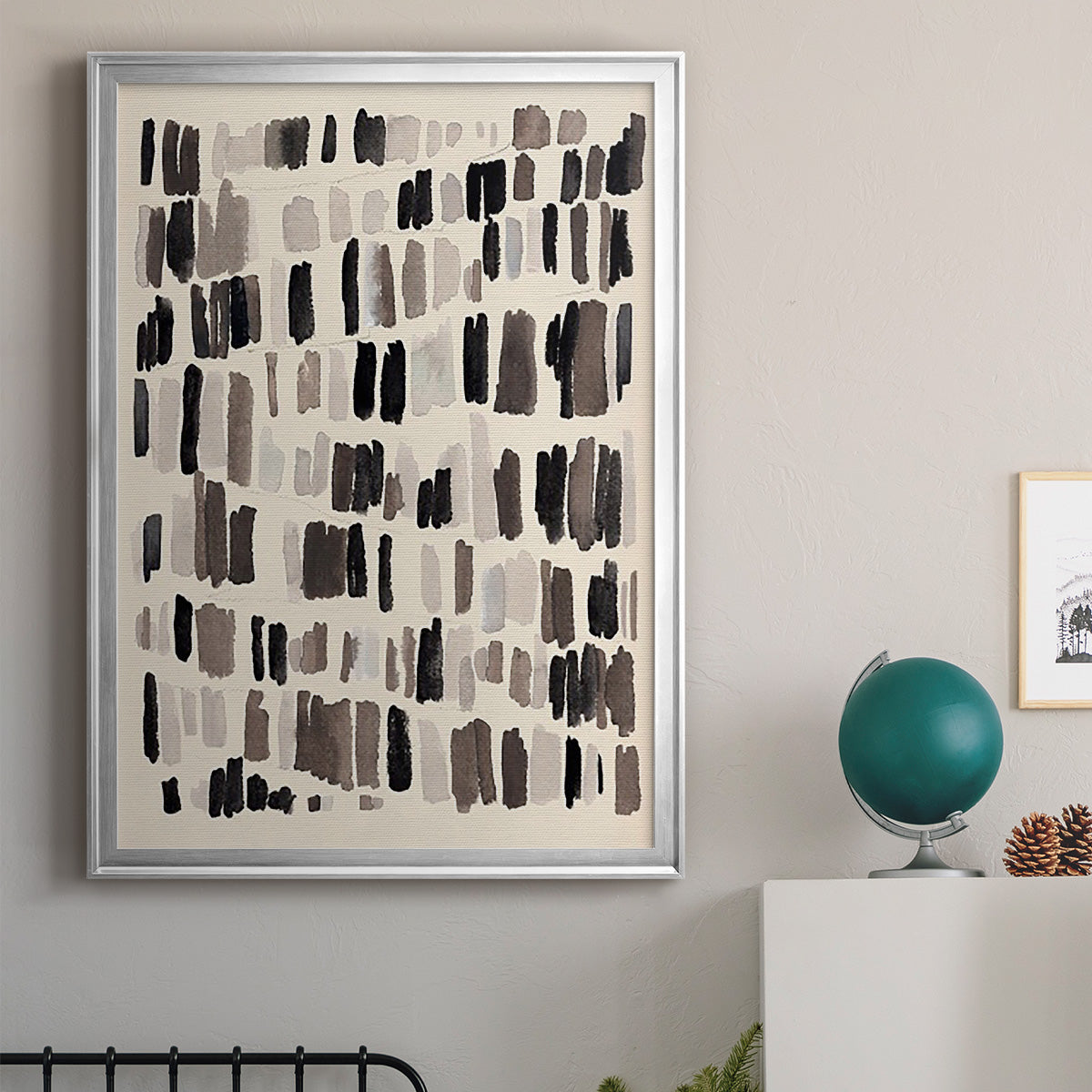 Chalk and Flint I - Modern Framed Canvas Print