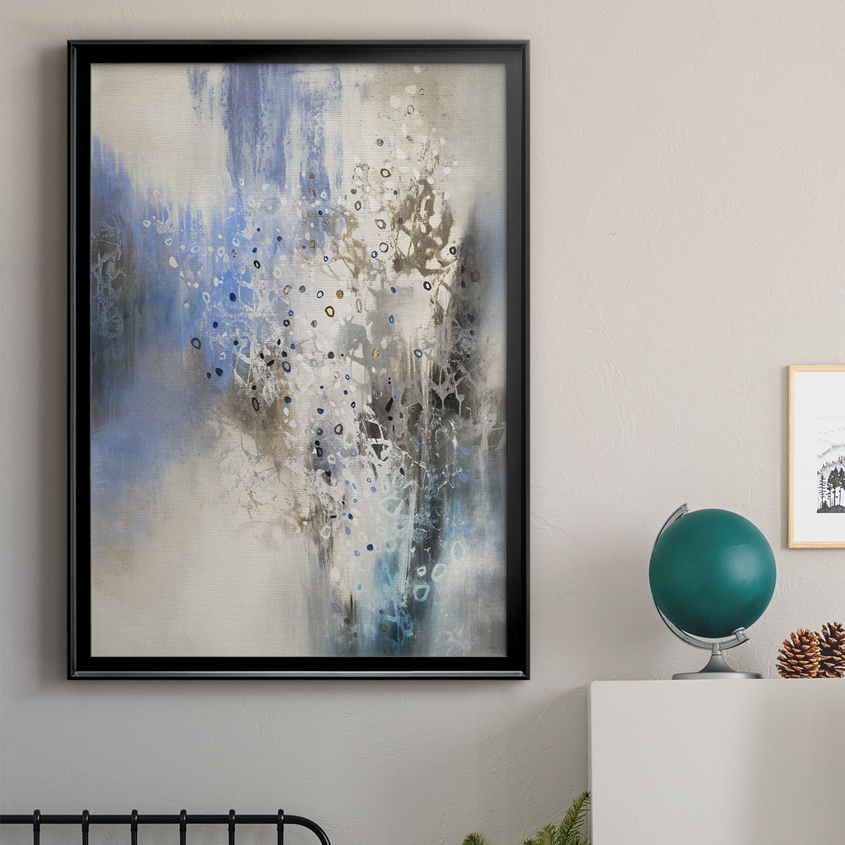 Glacier Stones - Modern Framed Canvas Print