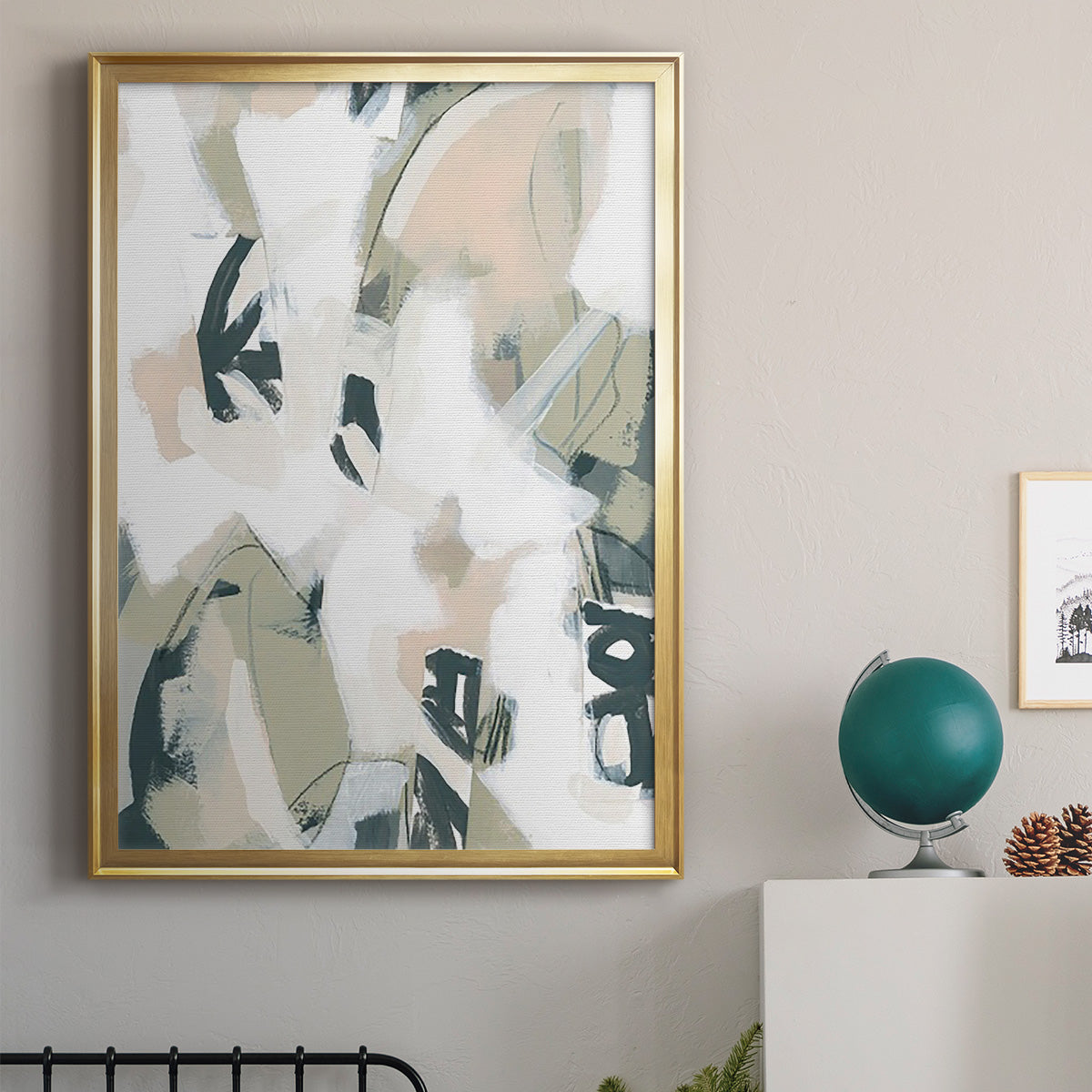 Sumi Storm I - Modern Framed Canvas Print