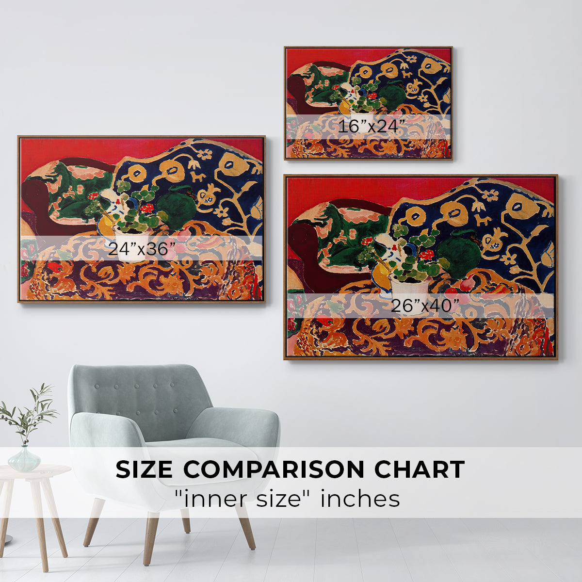 Spanish Still Life, c. 1910 - Floater Framed Canvas Print