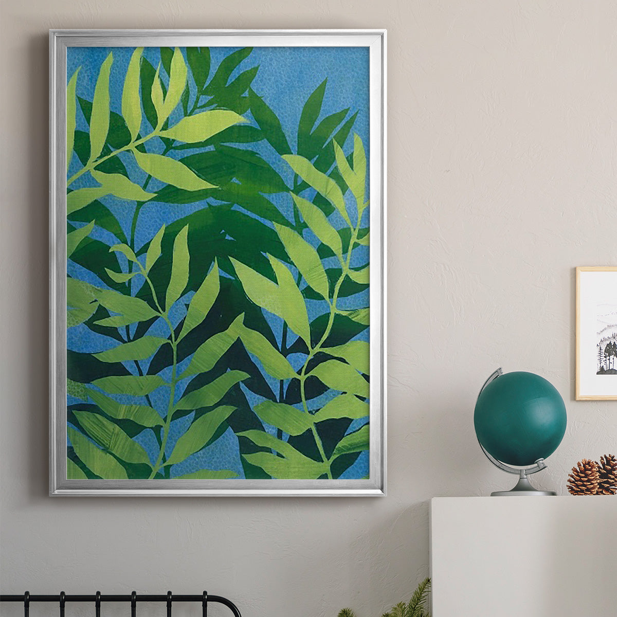 Ocean Vines I - Modern Framed Canvas Print