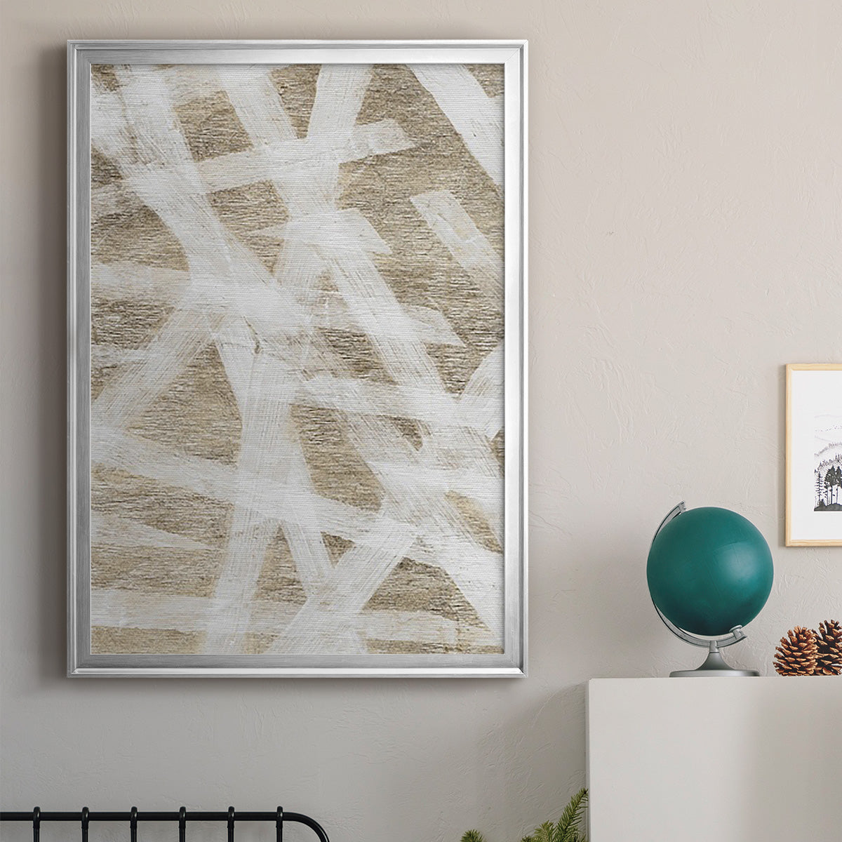Splinters - Modern Framed Canvas Print